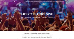 Desktop Screenshot of lifestylelimousine.ca